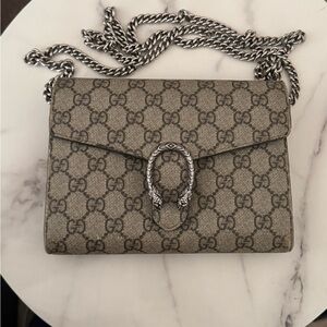 Gucci Dionysus Monogram Wallet on Chain